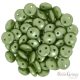 Pearl Coated Olive - 30 pc. - 2Holes Lentil Beads (25034AL)