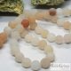 Natural Frosted Pink Aventurine - 1 pcs. - 8 mm Hole: 1 mm