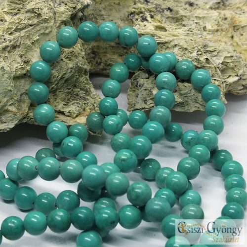 Natural Dyed Green Turquoise - 1 pcs. - 8 mm