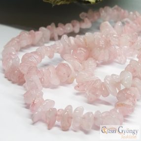   Rózsakvarc Split - 1 szál - 3-5 mm nagyságú szemek, 80 cm hosszú