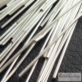   Francia Drót - 1 szál - ezüst színű, szálátmérő: 1,1mm (kb. 31 cm)