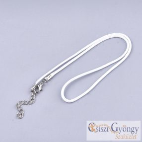 Kész nyaklánc alap, fehér