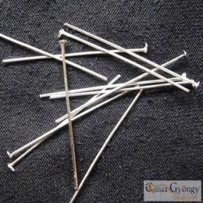   Talpas Szerelőpálca - 30 db - fényes ezüst színű, 3 cm hosszú