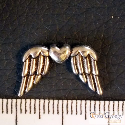 Angelwings - 1 pcs. - siver color, size: ca. 20 mm