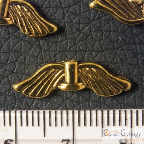 Angelwings - 1 pcs. - antique gold color, size: 20 mm