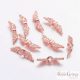 Angle wings - 1 pcs. - rose gold color, size: 12 mm