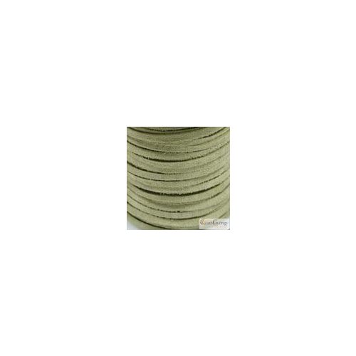 Lime green - 0.5 meter - soft suede lace