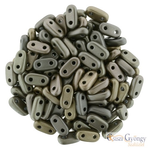 Matte Metallic Leather - 30 pc. -  Bar Beads 2x6 mm (K0167)