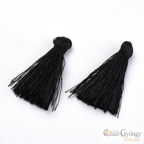 Black Tassel - 1 pcs. - size: 30 mm long