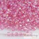 Coated Milky Pink AB - 50 db - csiszolt gyöngy 3 mm (K1704)