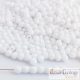 Opaque White - 50 db - 3 mm csiszolt üveggyöngy (03000)