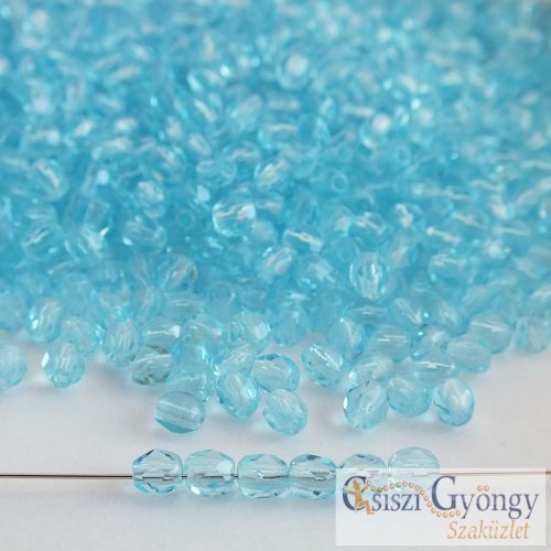 Aquamarine - 50 pc. - Fire-polished Beads 3 mm (60020)