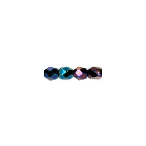 Iris Blue - 50 pc. - Fire-polished Beads 3 mm (21435JT)