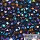 Iris Blue - 50 pc. - Fire-polished Beads 3 mm (21435JT)