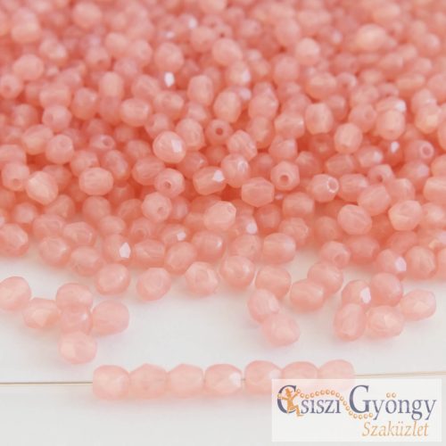 Milky Pink - 50 db - 3 mm csiszolt gyöngy