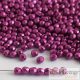 Sueded Gold Fuchsia - 50 db - 3 mm csiszolt gyöngy (08A04)