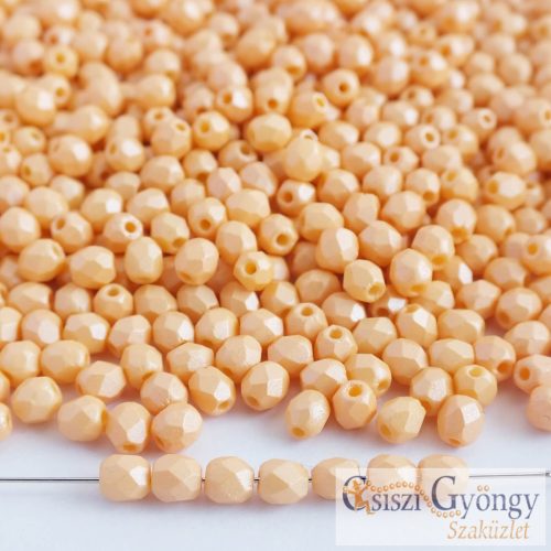 Powdery-Pastel Orange - 50 db - 3 mm csiszolt gyöngy (29334AL) 