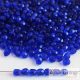 Cobalt - 50 pcs. - 3 mm Fire-polished Beads (30090)