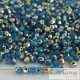 Vitrail Dark Aquamarine - 50 pc. - Fire-polished Beads 3 mm (V60040)
