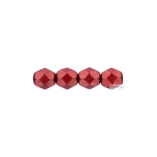 C.T. Sat. Metallic Cherry Tomato - 50 db - 3 mm csiszolt gyöngy (05A08)