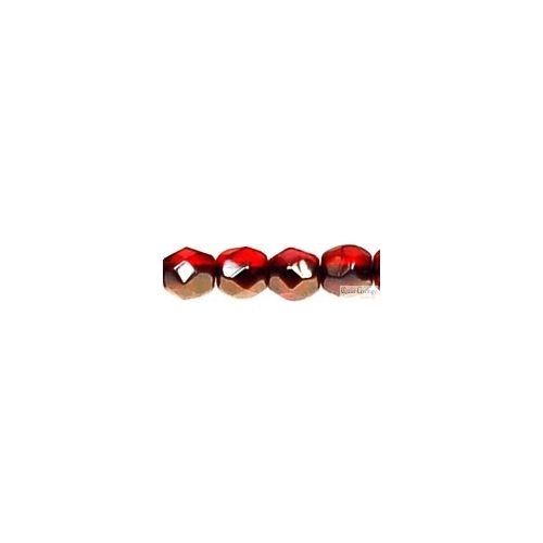 Bronze Iris Siam Ruby - 50 pcs. - 3 mm Fire-polished Beads (ZR90080)