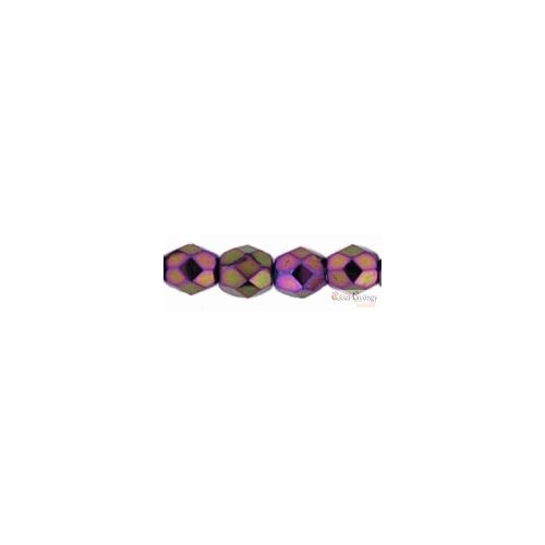 Iris Purple - 50 db - 3 mm csiszolt gyöngy (21495JT)
