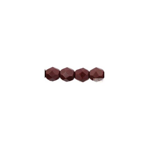 Opaque Cocoa Brown - 50 db - 3 mm csiszolt gyöngy (13510)