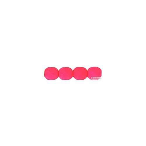 Neon Pink - 50 db - csiszolt gyöngy 3 mm (25123AL)