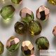 Copper Olivine - 40 pc. - 4 mm fire-polished beads (C50230)