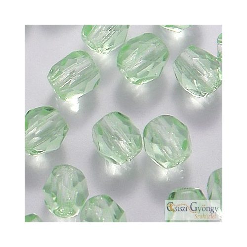 Peridot - 40 pc. - 4 mm Fire-polished Beads (50500)