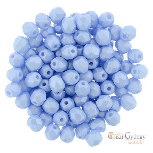 Powdery Pastel Blue - 40 pcs. - 4 mm Fire-Polished Beads (29310AL)