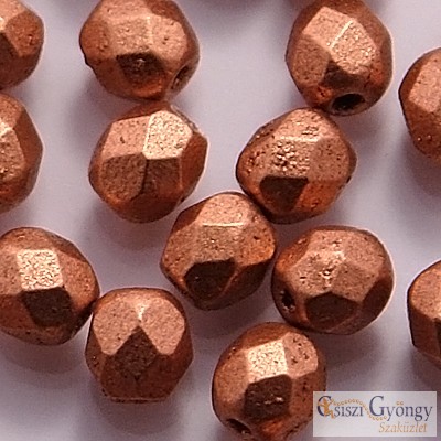 Matte Metallic Copper csiszolt gyöngy (K0177JT)