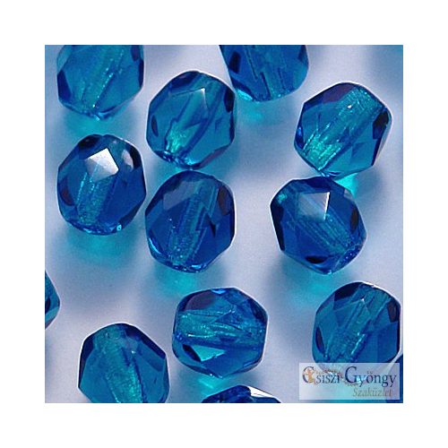 Capri Blue - 40 pc. - 4 mm fire-polished beads (60080)