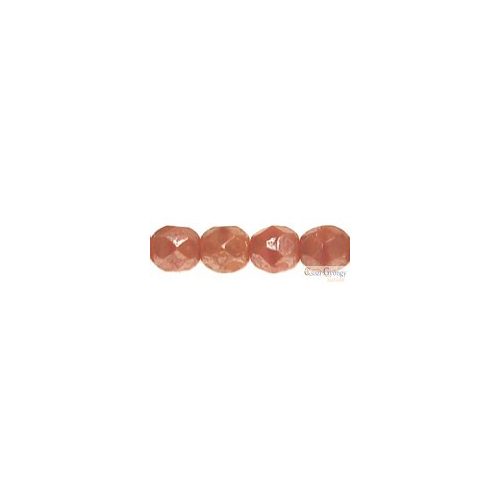 Pink Coral - 40 db - csiszolt gyöngy 4 mm (L74020)