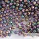 Iris Purple - 40 pc. - 4 mm fire-polished beads (21495JT)