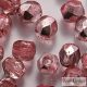 Coated Silver Plum - 40 pc. - 4 mm fire-polished beads (K2703CR)