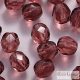 Amethyst - 40 pc. - 4 mm fire-polished beads (20060)