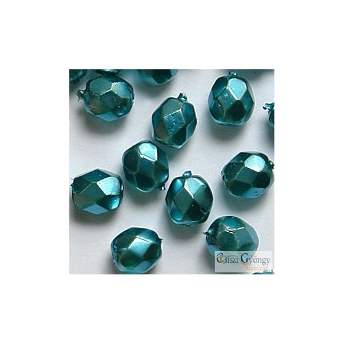 Pearl Turquoise - 40 db - 4 m csiszolt gyöngy (70067CR)