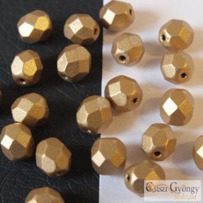   Matte Metallic Flax - 20 db - 6 mm csiszolt gyöngy (K0171JT)