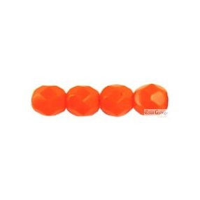 Opaque Orange - 20 db - csiszolt gyöngy 6 mm (93120)