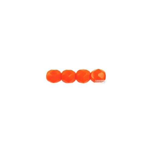 Opaque Orange - 20 db - csiszolt gyöngy 6 mm (93120)