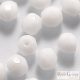 Opaque White - 20 pc. - 6 mm Fire-polished Beads (03000)