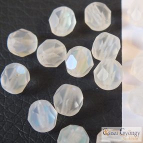 Matte Crystal AB - 20 db - 6 mm csiszolt gyöngy (MX00030)