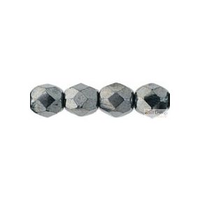 Hematite - 20 db - csiszolt gyöngy 6 mm (L23980)