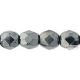 Hematite - 20 pc. - Fire-polished Beads 6 mm (L23980)