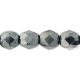 Hematite - 20 db - csiszolt gyöngy 6 mm (L23980)