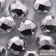 Ezüst színű - 10 db - 8 mm csiszolt gyöngy