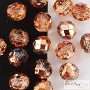 Apollo Gold - 10 db - 8 mm csiszolt gyöngy