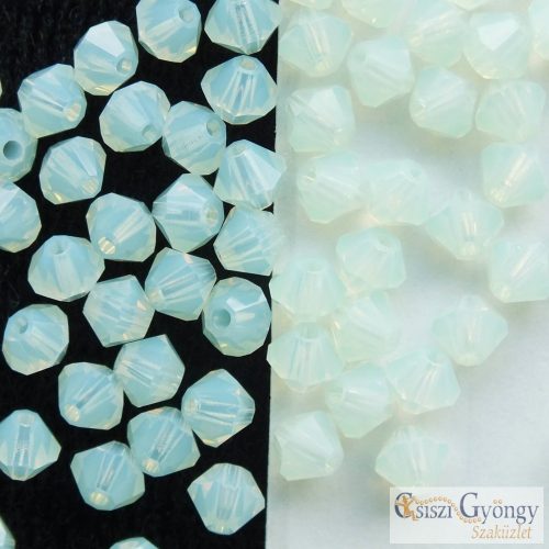 Chrysolite Opal - 1 db - 4 mm bikon gyöngy 