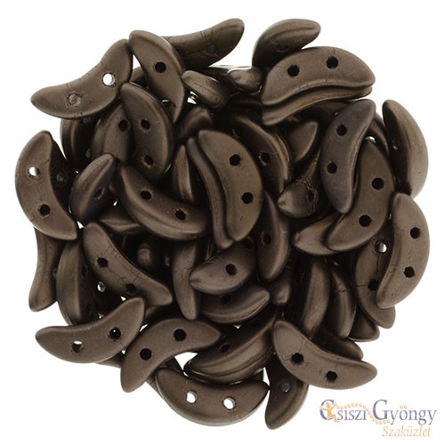 Matte Dark Bronze - 20 db - Crescent gyöngy (MLZ23980)